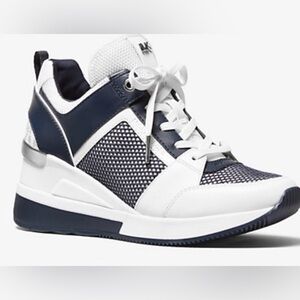 Michael Kors Navy and White Athletic Shoes -NEW